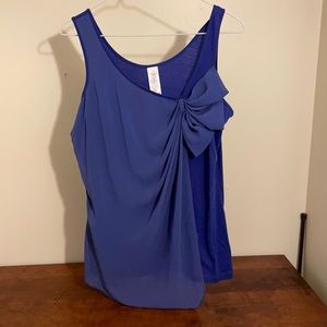 Large Blue Bow-Detail Tank